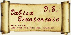 Dabiša Bivolarević vizit kartica